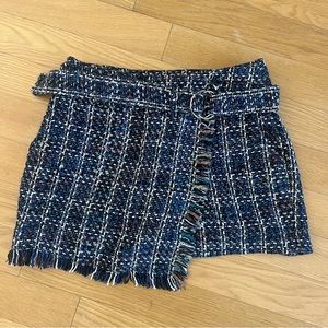 Tweed blanket skirt